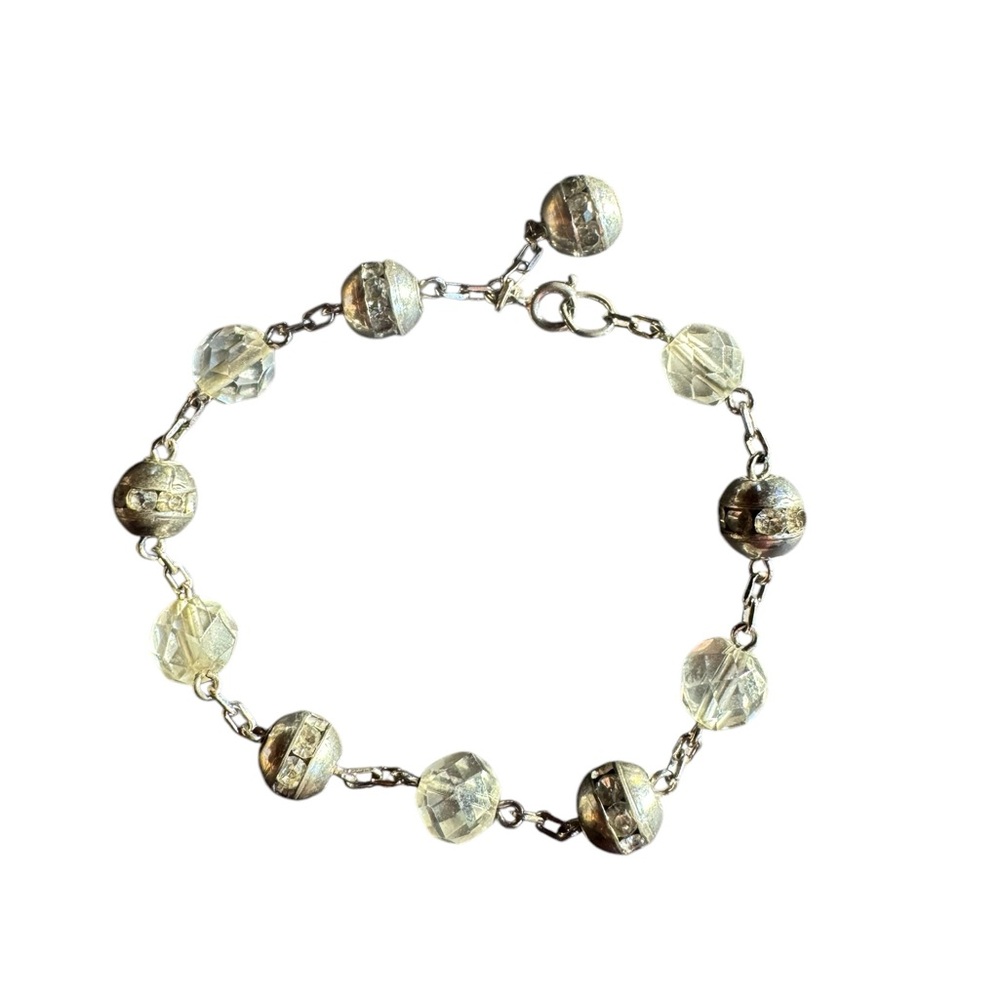 Vintage‎ Crystal Chain Link Bracelet